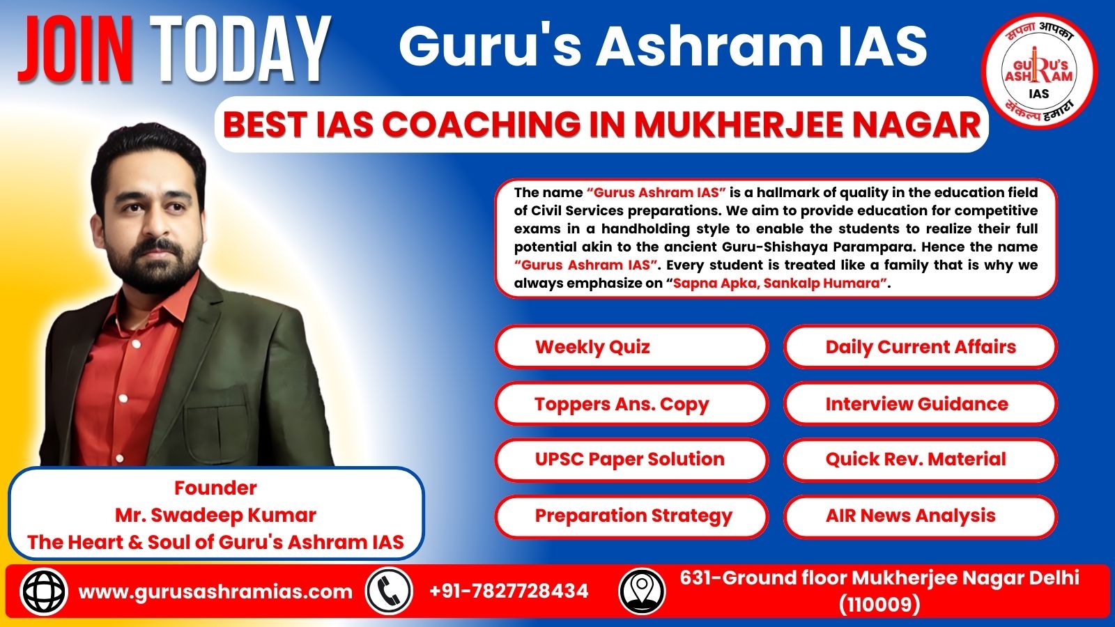 Best IAS Coaching in Mukherjee Nagar