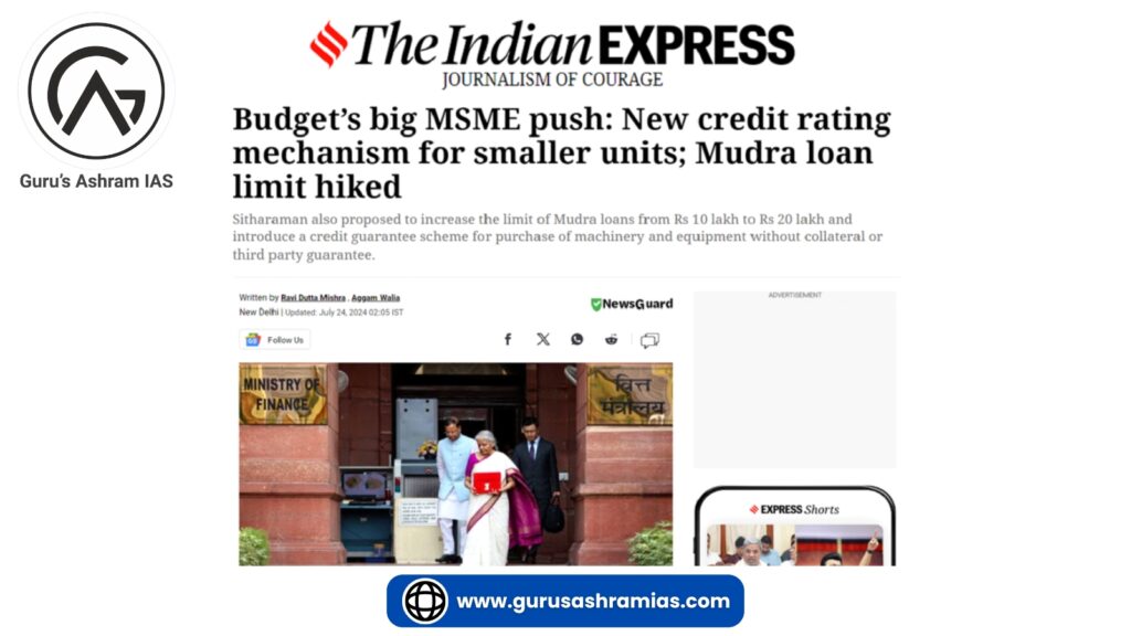 Budget MSME, Budget 2024, Budget UPSC