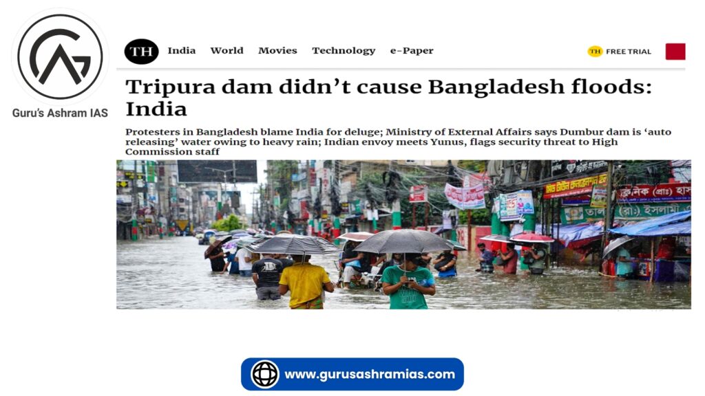 bangladesh floods, bangladesh floods UPSC, bangladesh floods 2024, bangladesh floods 2024 UPSC, northeastern bangladesh floods, bangladesh floods charity, bangladesh floods reason UPSC