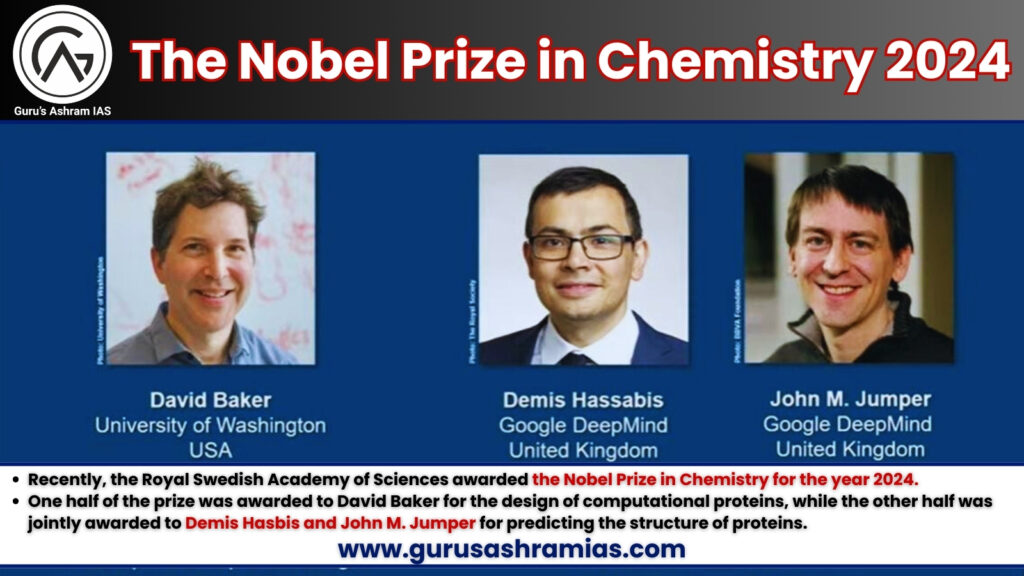 The Nobel Prize in Chemistry, The Nobel Prize in Chemistry 2024, Nobel Prize in Chemistry UPSC, Nobel Prize in Chemistry for 2024, nobel prize in chemistry 2024 winners list, Nobel Prize in Chemistry 2024 UPSC, Nobel Prize in Chemistry, रसायन विज्ञान में नोबेल पुरस्कार 2024,